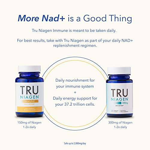 Foto 8 pulgar | Suplemento Tru Niagen Immune Support Con Vitamina C, D3, 2000 Ui - Venta Internacional.