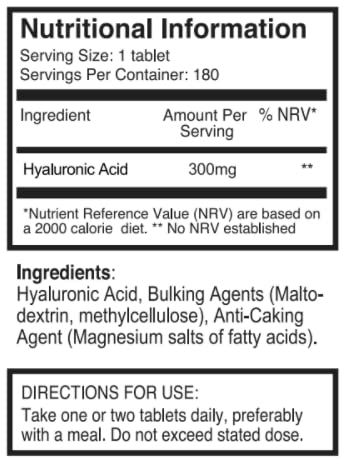 Foto 3 pulgar | Suplemento De Ácido Hialurónico Pureclinica 300 Mg X 180 Tabletas - Venta Internacional.