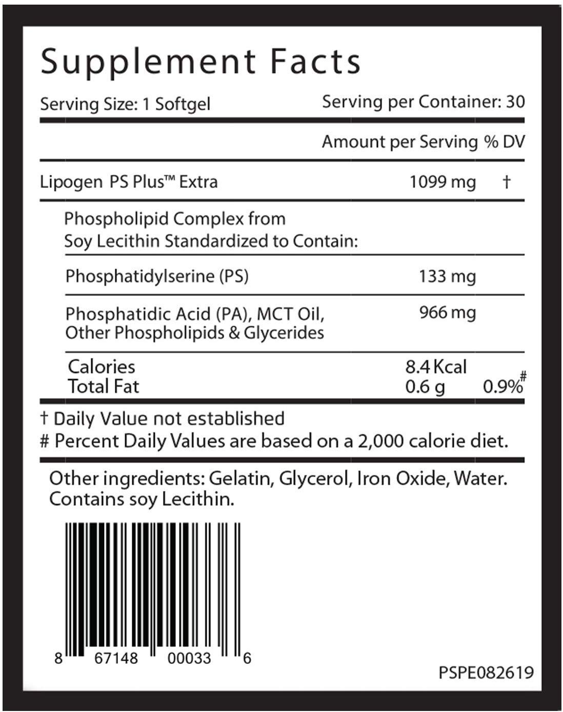 Foto 6 pulgar | Suplemento Cerebral Lipogen Ps Plus Extra 60 Cápsulas Blandas Paquete de 2 - Venta Internacional