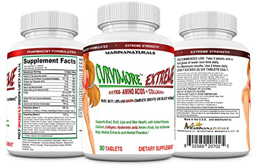 Foto 5 pulgar | Suplemento Curvimore Extreme Breast Algrandamiento 90 Comprimidos - Venta Internacional.