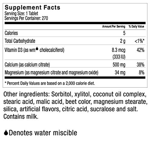 Foto 3 pulgar | Suplemento Celebrate Calcium Plus 500 Masticables 270 Comprimidos - Venta Internacional.