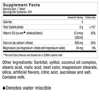 Foto 2 | Suplemento Celebrate Calcium Plus 500 Masticables 270 Comprimidos - Venta Internacional.