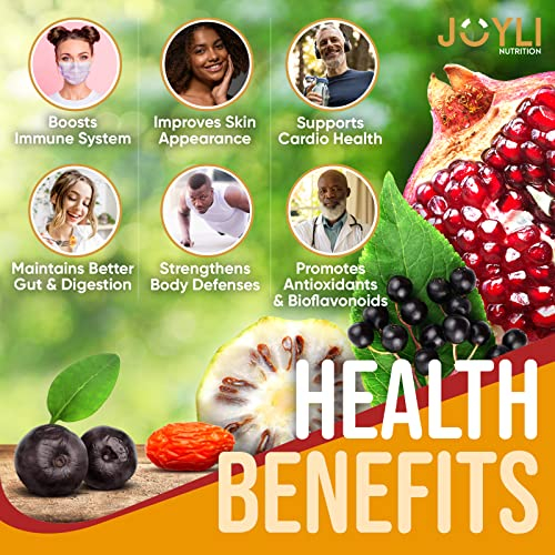 Foto 2 | Gomitas De Vitaminas Joyli Superfruit Goji Y Saúco Para Adultos - Venta Internacional.