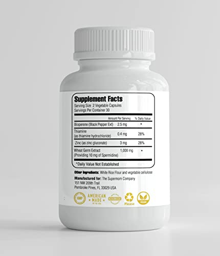 Foto 2 | Suplemento De Espermidina De The Supermom Company, 60 Cápsulas - Venta Internacional.