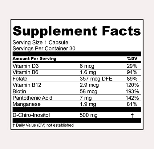 Foto 5 pulgar | Complemento Alimenticio Sop Niam Con D-chiro Inositol, Vitaminas 30 Ca - Venta Internacional.