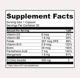 Foto 4 | Complemento Alimenticio Sop Niam Con D-chiro Inositol, Vitaminas 30 Ca - Venta Internacional.