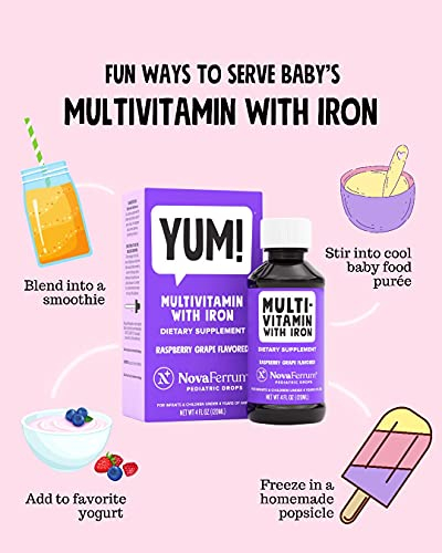 Foto 4 pulgar | Multivitamínico Con Hierro Novaferrum Yum Para Bebés Menores De 4 Años - Venta Internacional.