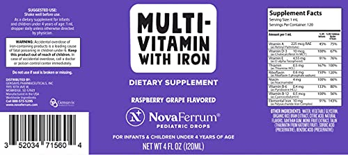Foto 7 pulgar | Multivitamínico Con Hierro Novaferrum Yum Para Bebés Menores De 4 Años - Venta Internacional.