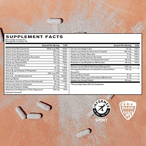 Foto 4 pulgar | Suplemento Bare Performance Nutrition Strong Multivitamínico - Venta Internacional.