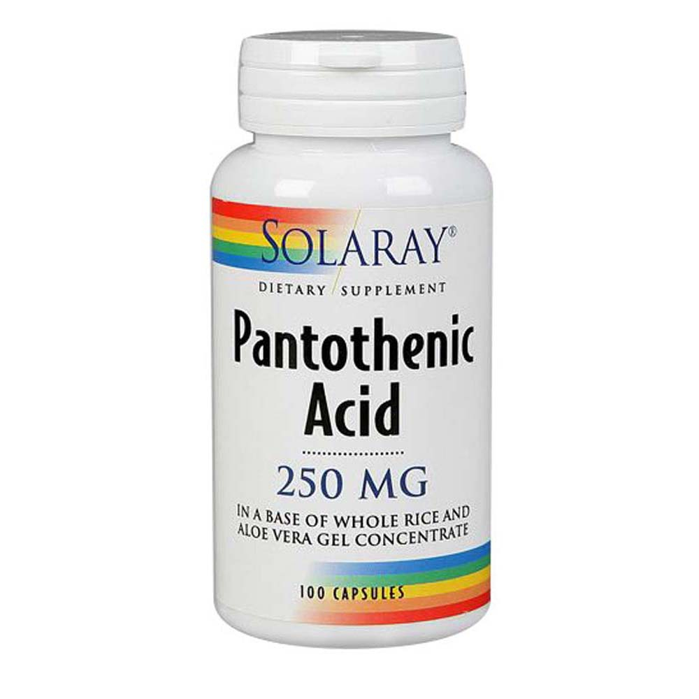 Suplemento De Ácido Pantoténico Solaray 100 Cápsulas (paquete De 4) - Venta Internacional.