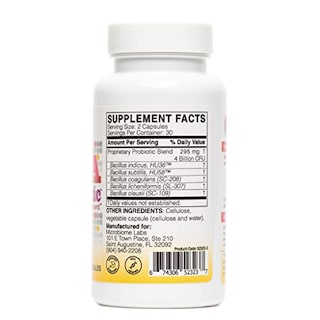 Foto 6 | Probiótico Microspore Pro - 5 Cepas De Bacillus - Salud Inmunológica - Venta Internacional.