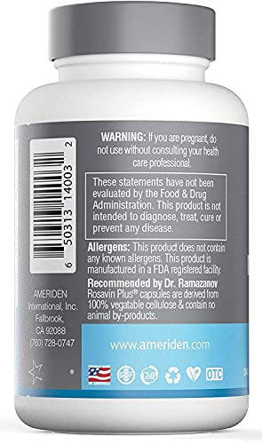 Foto 3 | Suplemento Ameriden International Inc. Rosavin Plus 90 Cápsulas - Venta Internacional.