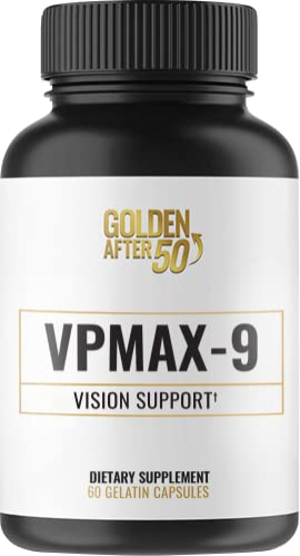 Suplemento Golden After 50 Vpmax-9 Vision Support 60 Cápsulas - Venta Internacional.