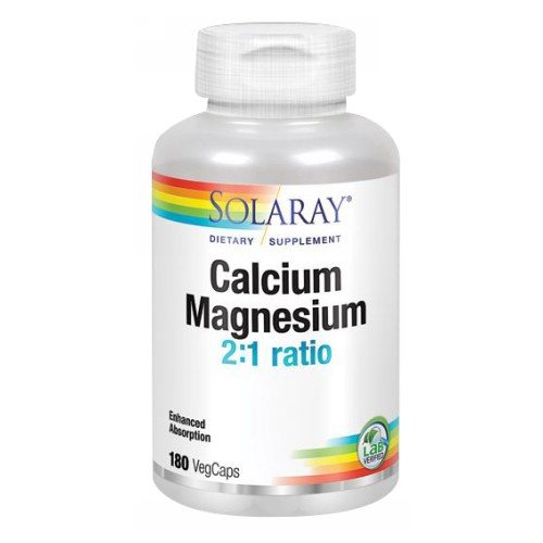 Foto 1 | Suplemento De Calcio Y Magnesio, 180 Cápsulas Vegetales Solaray X4 - Venta Internacional.
