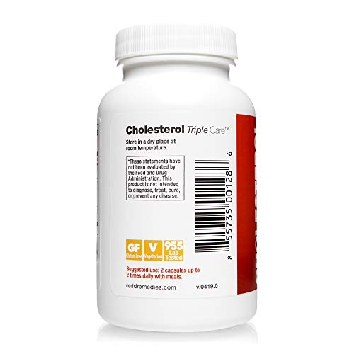 Foto 7 pulgar | Suplemento Redd Remedies Cholesterol Triple Care 60 Cápsulas - Venta Internacional.