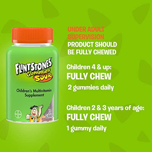 Foto 4 pulgar | Gomitas Multivitamínicas Flintstones Sour Gummies Para Niños, 180 Unidades - Venta Internacional.