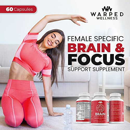 Foto 6 pulgar | Suplemento Warped Wellness Brain Goddess Women Memory Focus - Venta Internacional.
