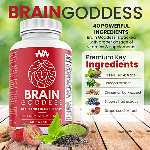 Foto 7 pulgar | Suplemento Warped Wellness Brain Goddess Women Memory Focus - Venta Internacional.