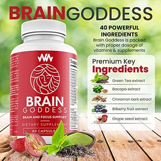 Foto 6 | Suplemento Warped Wellness Brain Goddess Women Memory Focus - Venta Internacional.