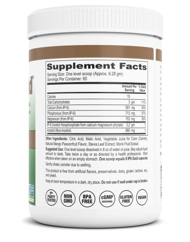 Foto 4 pulgar | Suplemento Ip6 Gold Powder 412 G Con Sabor A Mango Y Maracuyá - Venta Internacional.