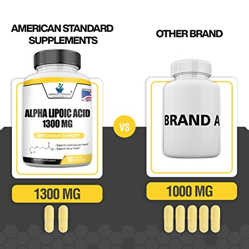 Foto 4 pulgar | Suplemento American Standard Supplements Ácido Alfa Lipoico 1 - Venta Internacional.