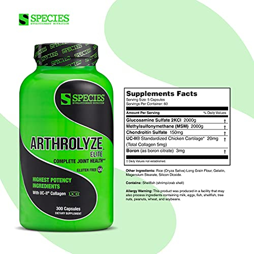 Foto 4 pulgar | Supplement Species Nutrition Arthrolyze Joint Repair 300 Cap - Venta Internacional.