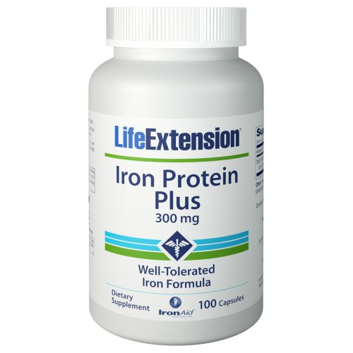 Suplemento Life Extension Iron Protein Plus 100 Vcaps - Venta Internacional.