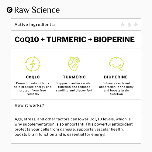 Foto 2 | Suplemento S Raw Science Coq10 200 Mg 60 Cápsulas - Venta Internacional.