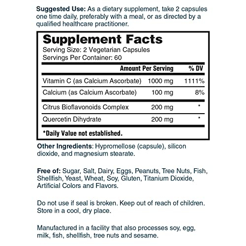 Foto 7 pulgar | Suplemento Nature's Lab Gold Super Vitamina C 1000 Mg 120 Cápsulas - Venta Internacional.