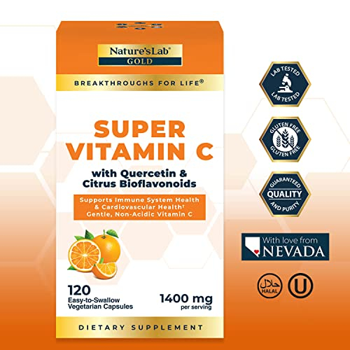 Foto 8 pulgar | Suplemento Nature's Lab Gold Super Vitamina C 1000 Mg 120 Cápsulas - Venta Internacional.