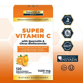 Foto 7 | Suplemento Nature's Lab Gold Super Vitamina C 1000 Mg 120 Cápsulas - Venta Internacional.