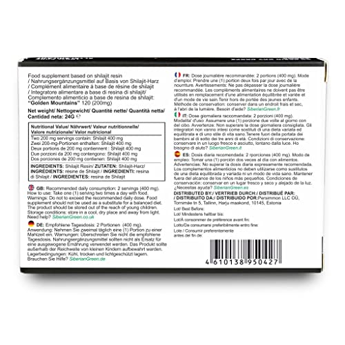 Foto 8 pulgar | Suplemento En Gotas Secas De Shilajit Verde Siberiano 200 Mg 120 Ml - Venta Internacional.