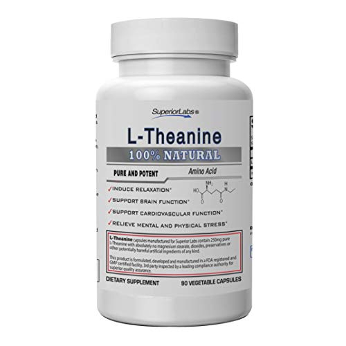 Foto 2 pulgar | Suplemento Superior Labs L-teanina 250 Mg 90 Cápsulas - Venta Internacional.