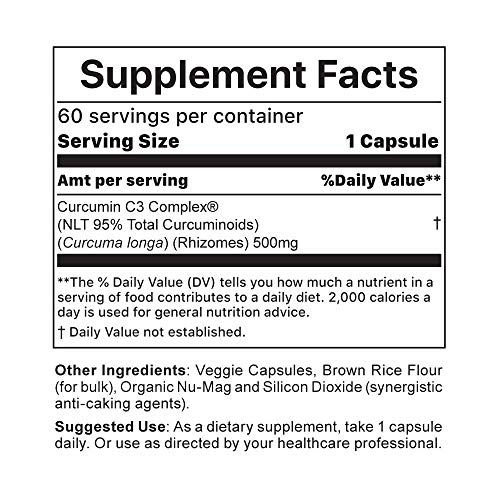 Foto 3 pulgar | Suplemento Jigsaw Health Curcumin C3 Complex 60 Cápsulas - Venta Internacional.