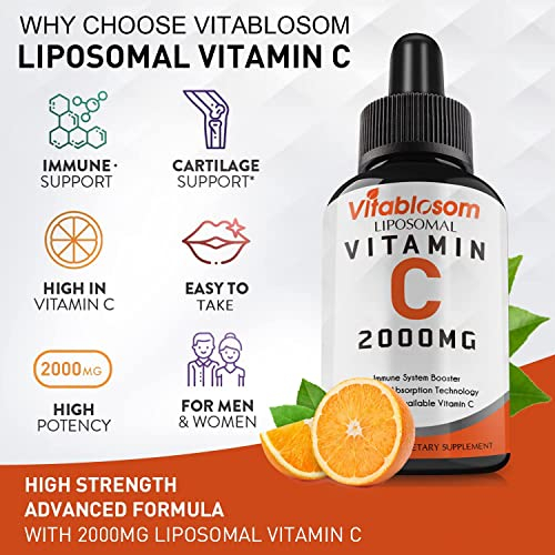 Foto 7 pulgar | Suplemento Vitablosom De Vitamina C Liposomal 2000 Mg 60 Ml X4 - Venta Internacional.