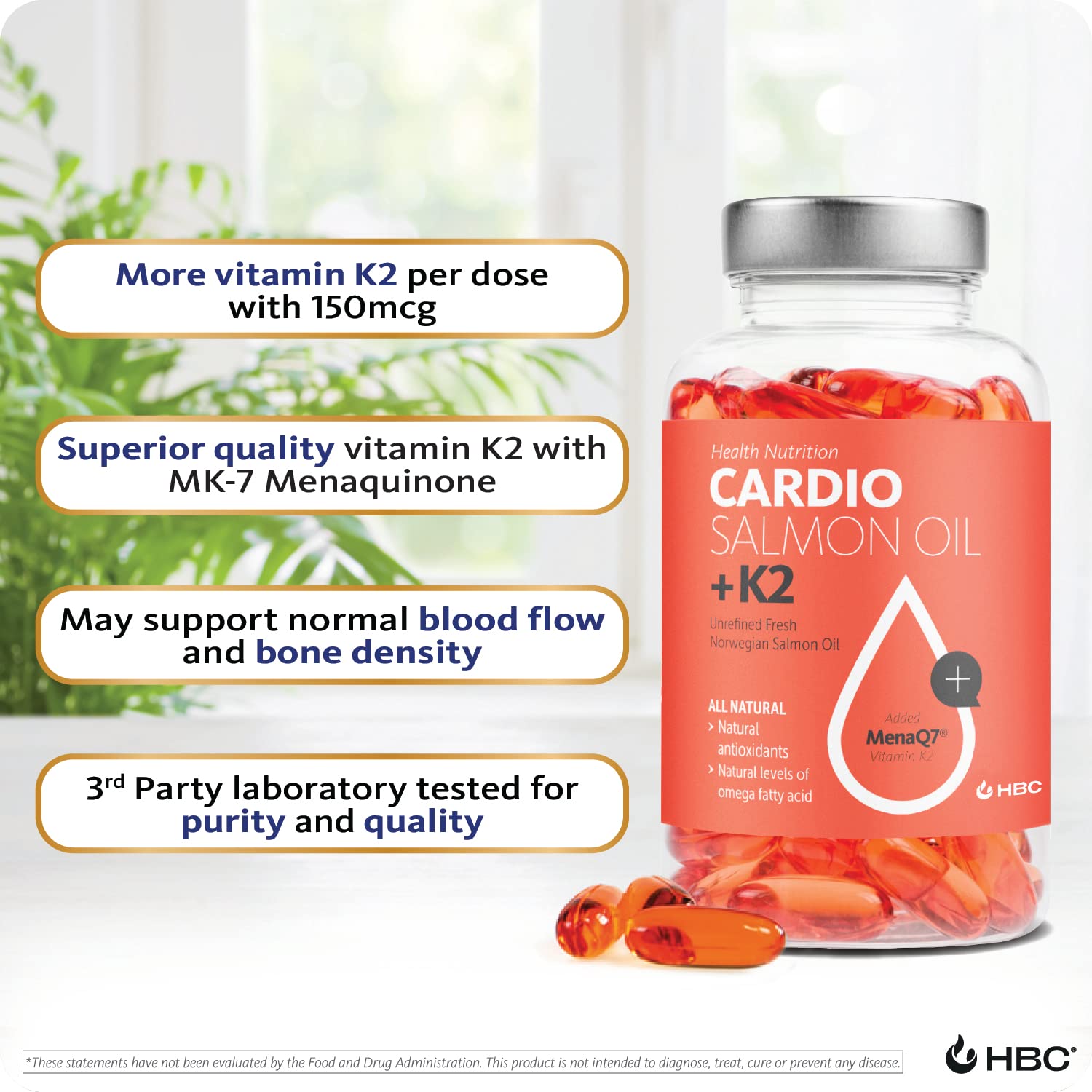 Foto 6 pulgar | Complemente El Aceite De Salmón Y Pescado Hofseth Biocare Con Vitamina K2 - Venta Internacional.
