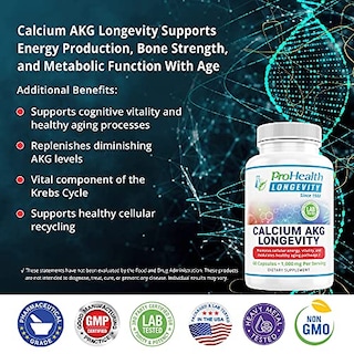 Foto 5 | Suplemento Prohealth Longevity Calcium Akg 1000 Mg 60 Cápsulas - Venta Internacional.