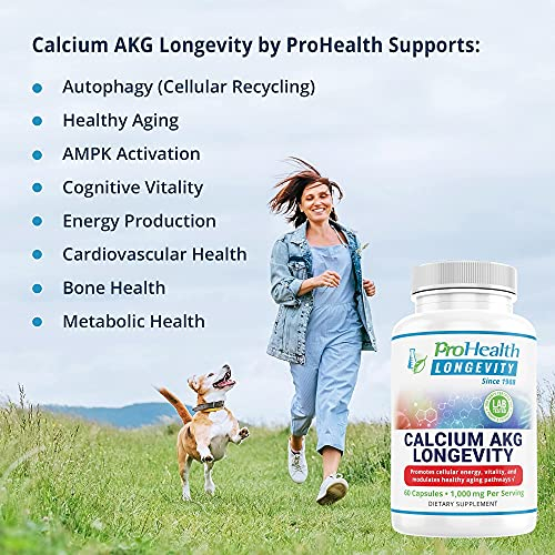 Foto 7 pulgar | Suplemento Prohealth Longevity Calcium Akg 1000 Mg 60 Cápsulas - Venta Internacional.