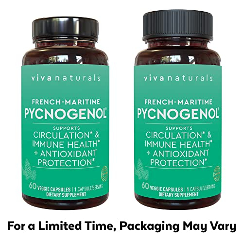 Foto 3 pulgar | Suplemento Viva Naturals Pycnogenol 100 Mg French Maritime Pi - Venta Internacional.