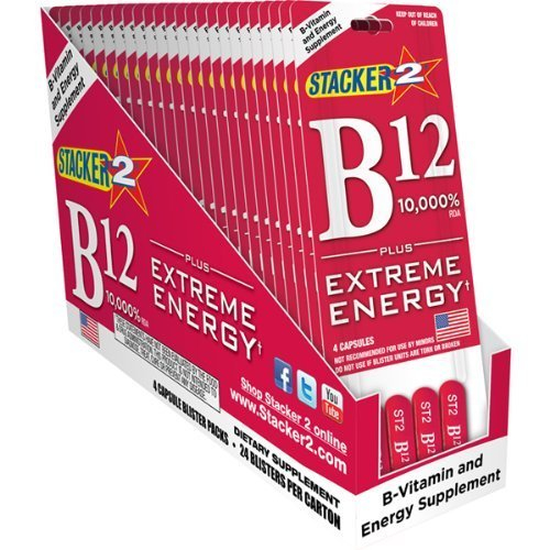 Foto 2 pulgar | Suplemento Stacker 2 B12 Extreme Energy 96 Cápsulas - Venta Internacional.