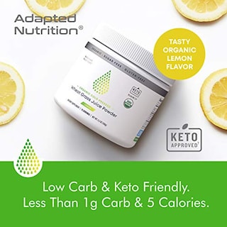 Foto 2 | Jugo De Pasto De Trigo En Polvo Adapted Nutrition Kamut 75 Porciones - Venta Internacional.
