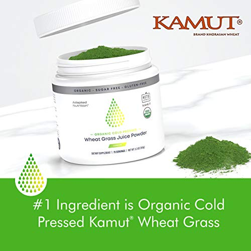 Foto 5 | Jugo De Pasto De Trigo En Polvo Adapted Nutrition Kamut 75 Porciones - Venta Internacional.