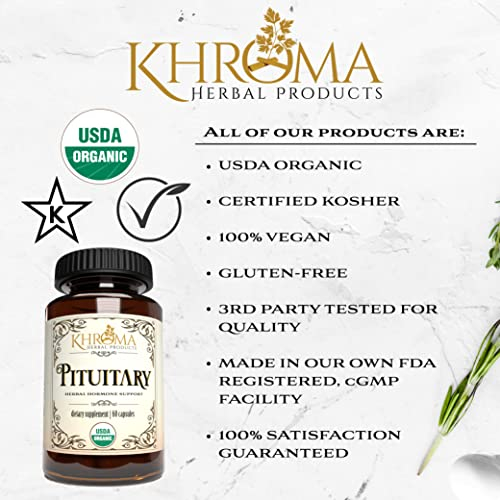 Foto 4 pulgar | Suplemento Khroma Herbs, Mezcla Hipofisaria Orgánica, 60 Cápsulas - Venta Internacional.