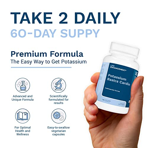 Foto 3 pulgar | Suplemento Life Enhance Potassium Basics Cardio 750 Mg - Venta Internacional.