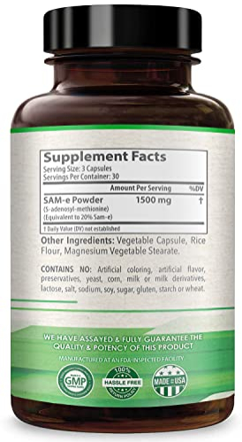Foto 3 pulgar | Suplemento Healthywayrx Sam-e 1500 Mg 90 Cápsulas - Venta Internacional.