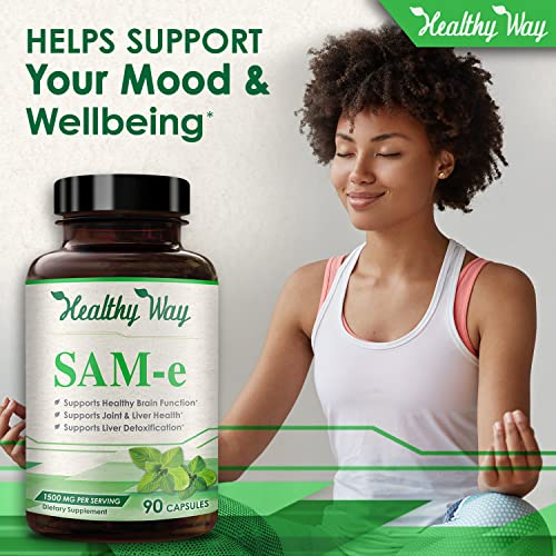 Foto 6 pulgar | Suplemento Healthywayrx Sam-e 1500 Mg 90 Cápsulas - Venta Internacional.