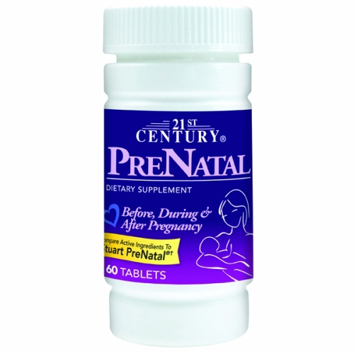 Foto 1 | Suplemento 21st Century Prenatal 60 Comprimidos - Venta Internacional.