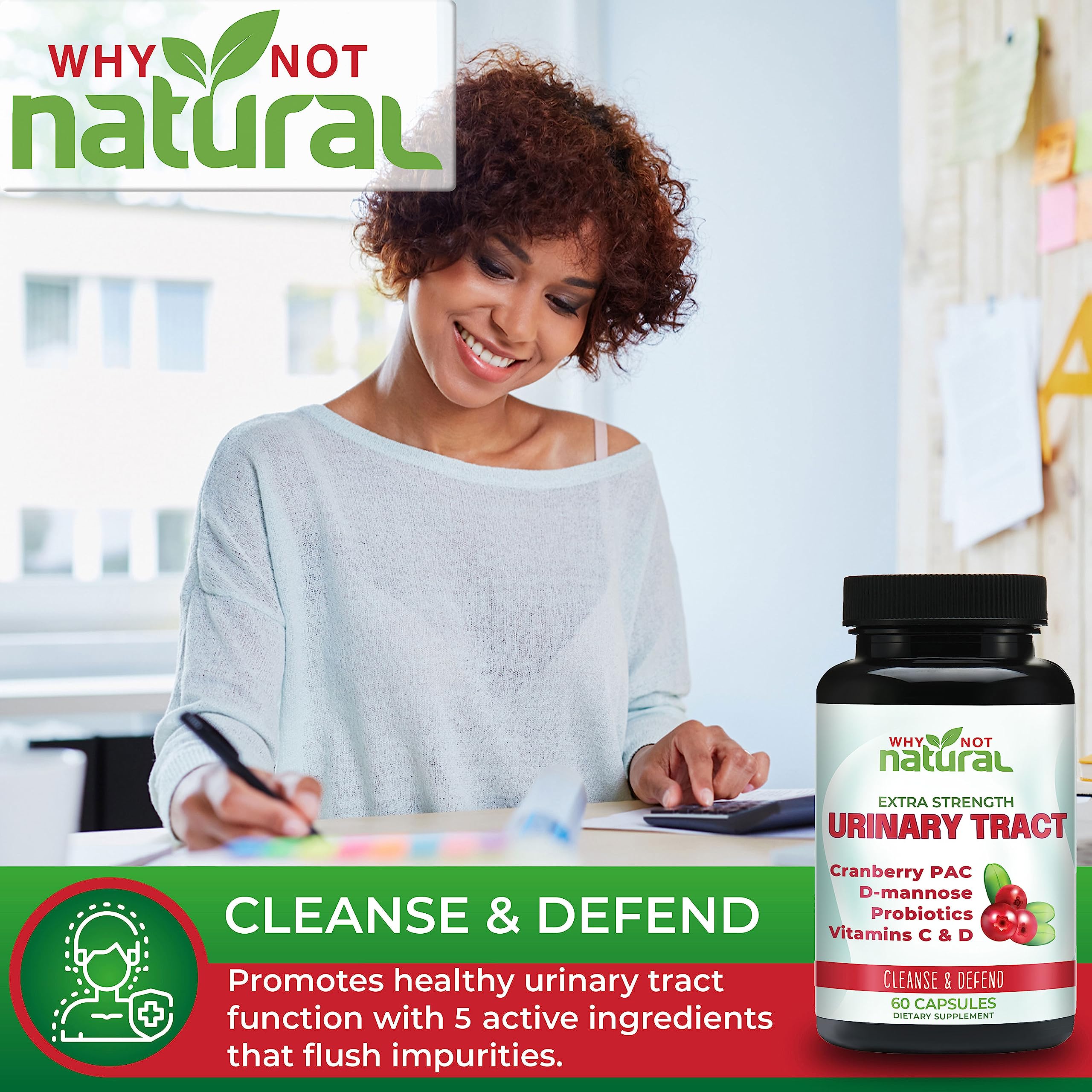 Foto 5 pulgar | Píldoras Para Infecciones Urinarias Why Not Natural 5 En 1 Con Manosa D, Cranberry P - Venta Internacional.