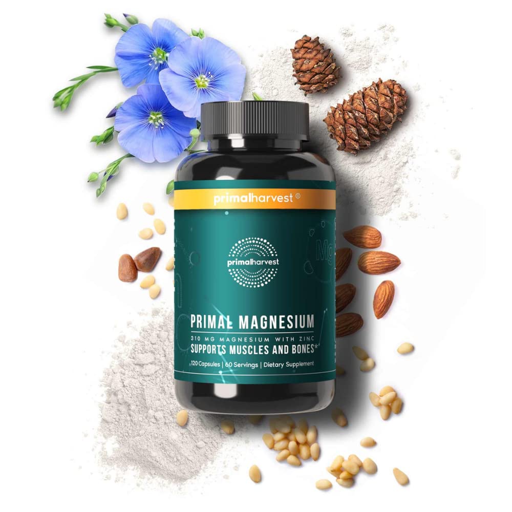 Foto 2 | Suplemento De Complejo De Magnesio De 310 Mg Primal Harvest Con Zinc - Venta Internacional.