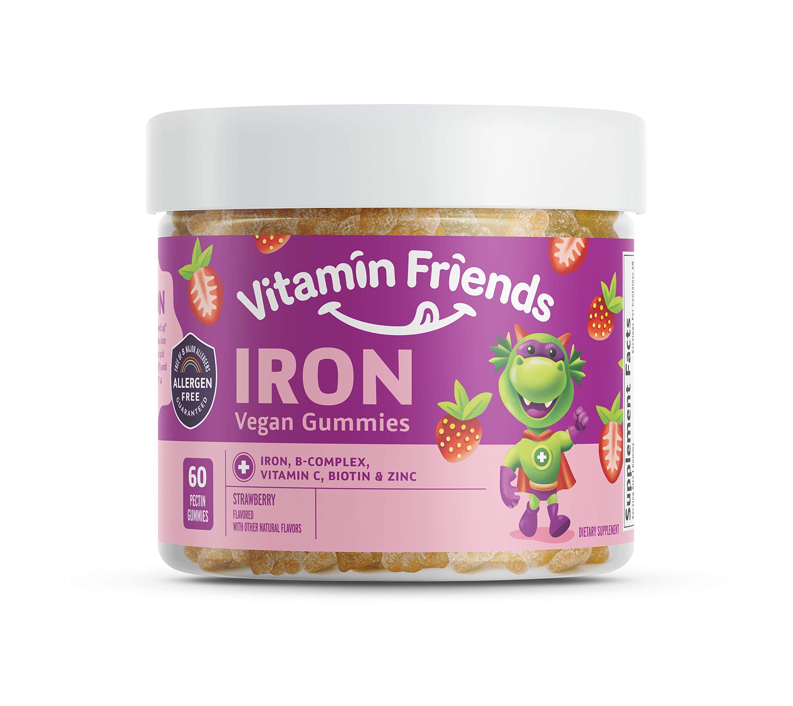 Foto 2 pulgar | Gominolas De Hierro Vitamin Friends, Veganas, Suministro Para 60 Días Para Niños - Venta Internacional.